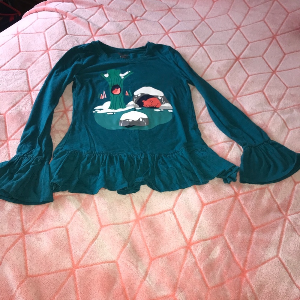 Long sleeve winter themed shirt